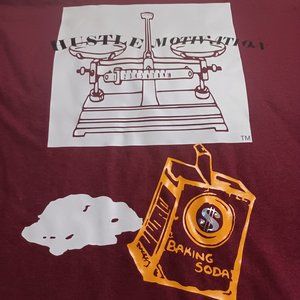 Medium burgundy short sleeve tee shirt by Gangsta & Gentleman LLC.